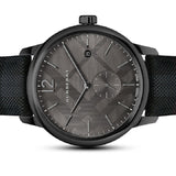 Burberry The Classic Round Horseferry Black Dial Black Leather Strap Watch for Men - BU10010 Authentic Buy Shop Now