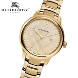 Burberry The Classic Champagne Dial Gold Steel Strap Watch for Women - BU10109 Authentic Buy Shop Now