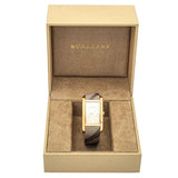 Burberry The Pioneer Rose Gold Dial Haymarket Brown Leather Strap Watch for Women - BU9408 Authentic Buy Shop Now