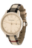 Burberry Classic Champagne Gold Dial Horseferry Leather Strap Watch for Women - BU10104 Authentic Buy Shop Now
