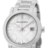 Burberry The City White Dial Silver Steel Strap Watch for Women - BU9144 Authentic Buy Shop Now