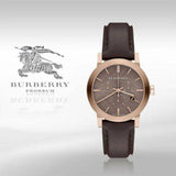 Burberry The City Grey Dial Brown Leather Strap Unisex Watch - BU9755 Authentic Buy Shop Now
