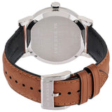 Burberry The City Silver Dial Brown Leather Strap Watch for Men - BU9904 Authentic Buy Shop Now