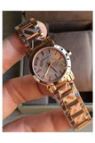 Burberry The City Rose Gold Dial Rose Gold Steel Strap Watch for Women - BU9135 Authentic Buy Shop Now