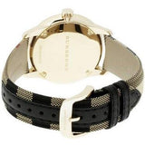 Burberry The Classic Round Gold Dial Brown Leather Strap Unisex Watch - BU10001 Authentic Buy Shop Now