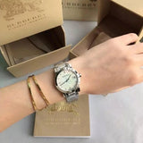 Burberry The City Silver Dial Silver Steel Strap Watch for Women - BU9143 Authentic Buy Shop Now