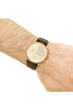 Emporio Armani Aviator Grey Dial Brown Leather Strap Watch For Men - AR11106 Authentic Buy Shop Now