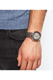 Emporio Armani Gianni Chronograph Grey Dial Two Tone Steel Strap Watch For Men - AR1721 Authentic Buy Shop Now