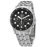 Fossil FB-01 Chronograph Black Dial Silver Steel Strap Watch for Men - FS5837 Authentic Buy Shop Now