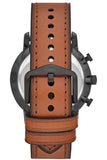 Fossil Goodwin Luggage Chronograph Black Dial Brown Leather Strap Watch for Men - FS5501 Authentic Buy Shop Now