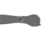 Fossil Jacqueline Three Hand Date Luggage Blue Dial Brown Leather Strap Watch for Women - ES4274 Authentic Buy Shop Now