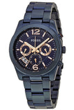 Fossil Perfect Boyfriend Multifunction Blue Dial Blue Steel Strap Watch for Women - ES4093 Authentic Buy Shop Now