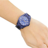 Fossil Riley Quartz Blue Dial Blue Steel Strap Watch for Women - ES4294 Authentic Buy Shop Now