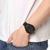 Fossil Bowman Chronograph Black Dial Black Steel Strap Watch for Men - FS5603 Authentic Buy Shop Now