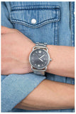 Fossil The Commuter Black Dial Silver Steel Strap Watch for Men - FS5391 Authentic Buy Shop Now