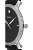 Fossil The Minimalist Carbon Series Black Dial Black Leather Strap Watch for Men - FS5497 Authentic Buy Shop Now