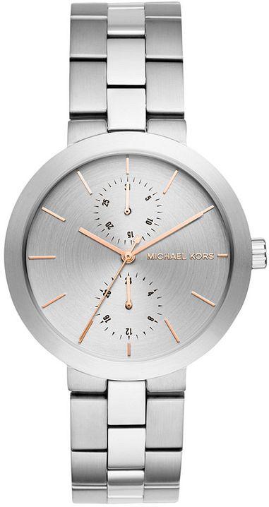 Michael Kors Garner Analog Silver Dial Silver Steel Strap Watch For Women - MK6407 Authentic Buy Shop Now