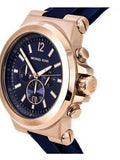 Michael Kors Dylan Blue Dial Blue Rubber Strap Watch for Men - MK8295 Authentic Buy Shop Now