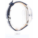 Citizen Eco Drive Calendrier White Dial Blue Leather Strap Watch For Men - BU2020-11A Authentic Buy Shop Now