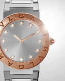 Bvlgari Bvlgari Bvlgari Lady Diamonds Silver Dial Silver Steel Strap Watch for Women - BVLGARI103577 Authentic Buy Shop Now