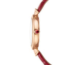 Bvlgari Divas Dream Diamonds Mother of Pearl Dial Red Leather Strap Watch for Women - DREAM102840 Authentic Buy Shop Now