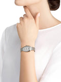 Bvlgari Serpenti Seduttori Quartz White Dial Silver Steel Strap Watch for Women - SERPENTI103141 Authentic Buy Shop Now