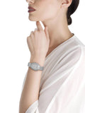 Bvlgari Serpenti Seduttori Diamonds Silver Dial Silver Steel Strap Watch for Women - SERPENTI103361 Authentic Buy Shop Now