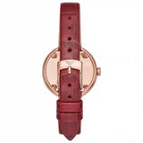 Emporio Armani Rosa Two Hand White Dial Red Leather Strap Watch For Women - AR11357 Authentic Buy Shop Now