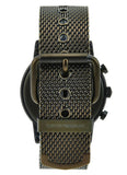 Emporio Armani Luigi Quartz Chronograph Black Dial Green Mesh Bracelet Watch For Men - AR11115 Authentic Buy Shop Now