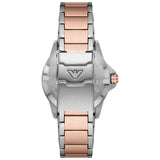 Emporio Armani Sea Explorer GMT Quartz White Dial Two Tone Steel Strap Watch For Men - AR11591 Authentic Buy Shop Now
