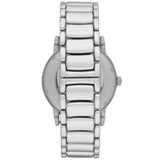 Emporio Armani Meccanico Automatic Skeleton Black Dial Silver Steel Strap Watch For Men - AR60021 Authentic Buy Shop Now