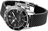 Breitling Superocean Heritage B20 Automatic 44 Black Dial Black Mesh Bracelet Watch for Men - AB2030121B1S1 Authentic Buy Shop Now