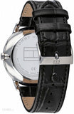 Tommy Hilfiger Brad Chronograph Black Dial Black Leather Strap Watch For Men - 1710391 Authentic Buy Shop Now