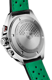 Tag Heuer Formula 1 Calibre 16 Automatic Chronograph Green Dial Black Leather Strap Watch for Men - CAZ2016.FC6473 Authentic Buy Shop Now