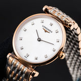 Longines La Grande Classique De Longines Diamonds Mother of Pearl Dial Two Tone Mesh Bracelet Watch for Women - L4.209.1.97.7 Authentic Buy Shop Now