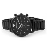 Emporio Armani Luigi Chronograph Black Dial Black Stainless Steel Watch For Men - AR1895 Authentic Buy Shop Now