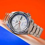 Seiko 5 Sports Special Edition Silver Dial Silver Steel Strap Watch For Men - SRPK09K1 Authentic Buy Shop Now