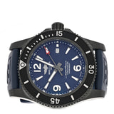 Breitling Superocean Automatic 46mm Blue Dial Blue Rubber Strap Watch for Men - M17368D71C1S1 Authentic Buy Shop Now