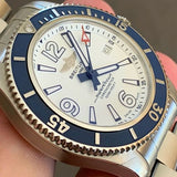 Breitling Superocean 42mm White Dial Silver Steel Strap Watch for Men - A17366D81A1A1 Authentic Buy Shop Now