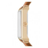 Michael Kors Lake White Dial Brown Leather Strap Watch For Women - MK2584 Authentic Buy Shop Now