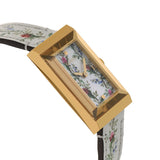 Gucci G-Frame Floral Mother of Pearl Dial White Leather Strap Watch For Women - YA147407 Authentic Buy Shop Now