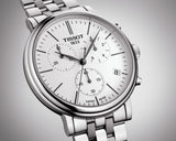 Tissot Carson Premium White Dial Silver Steel Strap Watch For Men - T122.417.11.011.00 Authentic Buy Shop Now
