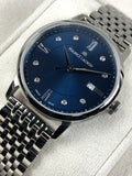 Maurice Lacroix Eliros Diamonds Blue Dial Silver Steel Strap Watch For Women - EL1094-SS002-450-1 Authentic Buy Shop Now