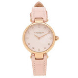 Coach Hayley Mother of Pearl Pink Dial Pink Leather Strap Watch for Women - 14503537 Authentic Buy Shop Now