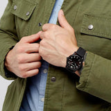 Emporio Armani Luigi Quartz Black Dial Black Silicon Strap Watch For Men - AR11071 Authentic Buy Shop Now