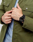 Emporio Armani Luigi Quartz Black Dial Black Silicon Strap Watch For Men - AR11071 Authentic Buy Shop Now