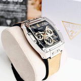 Guess Phoenix Multifunction Black Dial Brown Leather Strap Watch for Men - GW0202G3 Authentic Buy Shop Now
