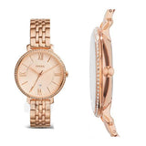 Fossil Jacqueline Rose Gold Dial Rose Gold Steel Strap Watch for Women - ES3632 Authentic Buy Shop Now