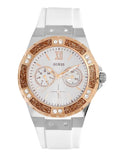 Guess Limelight White Dial White Rubber Strap Watch for Women - W1053L2 Authentic Buy Shop Now