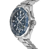 Tag Heuer Aquaracer Blue Dial SIlver Steel Strap Watch for Men - CAY111B.BA0927 Authentic Buy Shop Now